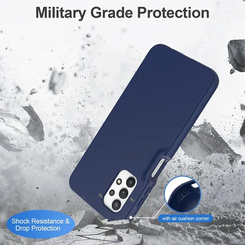Vista 7 de Funda para Samsung Galaxy A32 5G con protector de pantalla integrado, protección de cuerpo completo a prueba de golpes