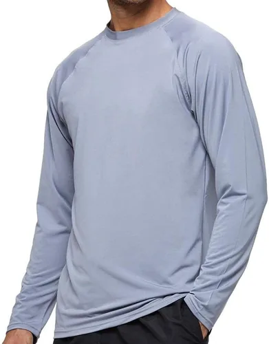 Vista 9 de Arcweg Rash Guard - Camiseta de natación de manga larga para hombre, camiseta de buceo Negro