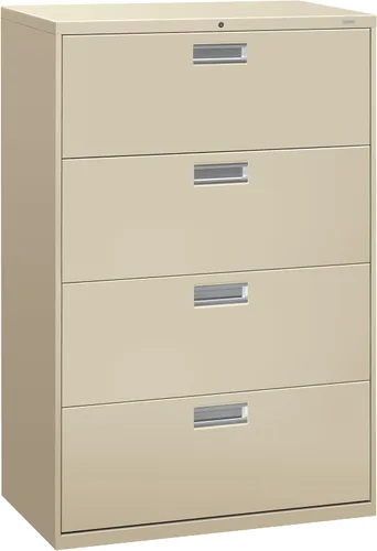 Vista 7 de Archivero lateral con 2 cajones HON Serie 600 de 30 in x 19 1/4 in, Acero, Negro