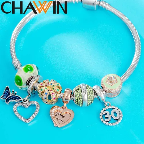 Vista 5 de 16 17 18 19 20 21 22 24 25 26 30 32 33 35 37 40 49 50 60 69 77 80 88 99 dijes de plata de ley 925 que se ajustan a pulserascollar Pandora colgantes