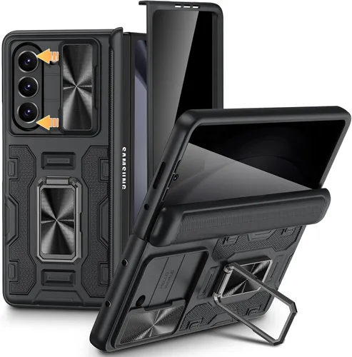 Vista 54 de VEGO Funda para Galaxy Z Fold 4 con Cubierta de Cámara Deslizante y Protección de Bisagra Funda con Protector de Pantalla Soporte Magnético de 360°