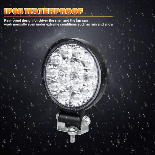 Vista 6 de Willpower 4 unidades de 4 pulgadas 3.9 in 42W mini luz de trabajo LED ultra fina haz de luz LED Pods luces de conducción 12V 24V Offroad Lámparas