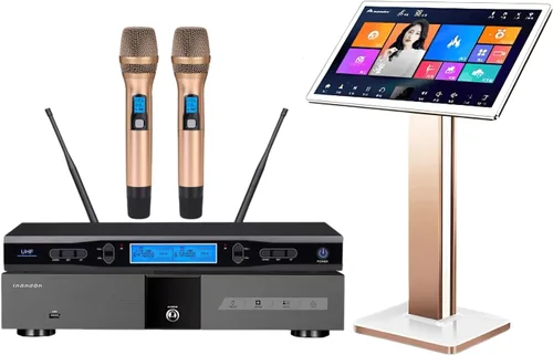 Vista 8 de Nueva máquina de karaoke profesional KV-V5 de Wellzweider con micrófono inalámbrico, pantalla táctil capacitiva de 22 pulgadas, reproductor de cine