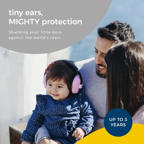 Vista 2 de BANZ Bubzee Audífonos para Bebé para Protección contra el Ruido - Orejeras para Bebé, Recién Nacido, Infante y Niño Pequeño, 0 a 36 Meses