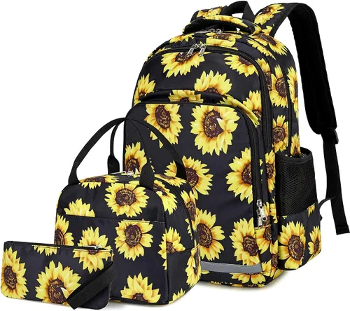 Vista 8 de BTOOP Mochilas escolares para niñas, mochila ligera y bonita bolsa de almuerzo para niños y estuche para lápices