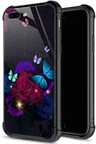 Vista 43 de ZHEGAILIAN Funda para iPhone 7/8 Plus, protección de grado militar, esquinas a prueba de golpes, funda antiarañazos para iPhone 7/8 Plus, girasol