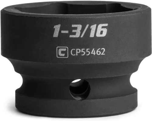 Vista 16 de Capri Tools Dado de impacto corto de 1 pulgada, transmisión de 1/2 pulgada, 6 puntos, SAE