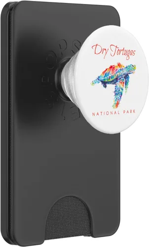 Vista 8 de Dry Tortugas Parque Nacional Acuarela Tortugas Marinas PopSockets intercambiables PopGrip