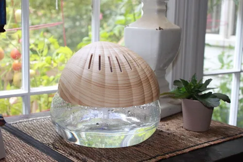 Vista 3 de EcoGecko Sea Breeze Water Air Revitalizer, limpiador de aire, ambientador, aromatizador de habitación, difusor de aroma y aceite esencial con aceite