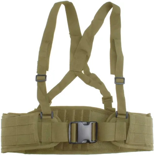 Vista 9 de FAMI Cinturón de cintura Molle con tirantes ajustables y correas libres
