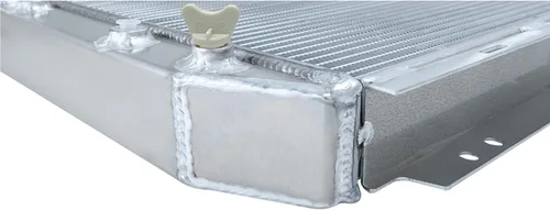 Vista 6 de Radiador Ford 8N, radiador de aluminio de 3 filas compatible con Ford Mustang Comet Falcon Ranchero V8 Swap AT 1960-1966, radiador Mustang 1965 66