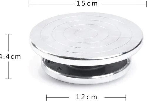 Vista 3 de Feqsky Plataforma giratoria de doble cara de 4.7 ''/5.9 '' para plataforma de escultura de arcilla cerámica rueda de cerámica herramientas