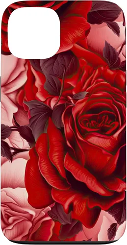 Vista 7 de Acuarela Rosa Rojo Rosas Patrón Caso para iPhone 17