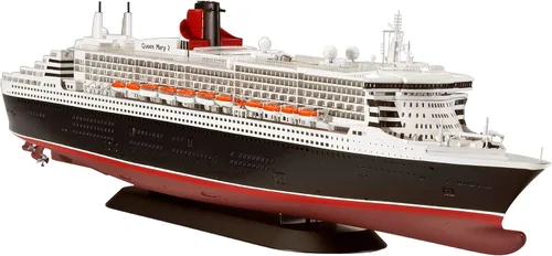 Vista 3 de Revell 05231 Ocean Liner Queen Mary 2 1:700 Scale Kit de modelo de plástico sin construir/sin pintar