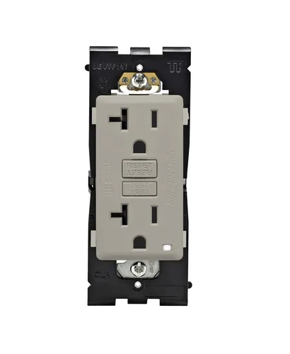 Vista 30 de Leviton Renu - Toma GFCI autocomprobada resistente a manipulaciones, 15 amperios, RGF15-CA, café con leche