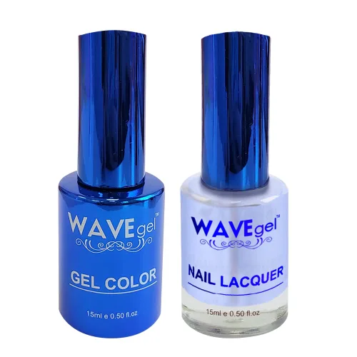 Vista 111 de WAVEGEL - Juego dúo de gel y esmalte de uñas a juego - Colección Royal - #001 ¡Blanco sobre blanco! I 0.5 onzas
