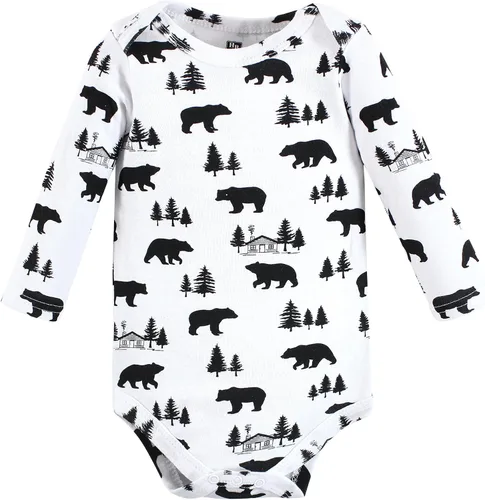 Vista 110 de Hudson Baby baby-boys Cotton Long-sleeve Bodysuits 5-pack