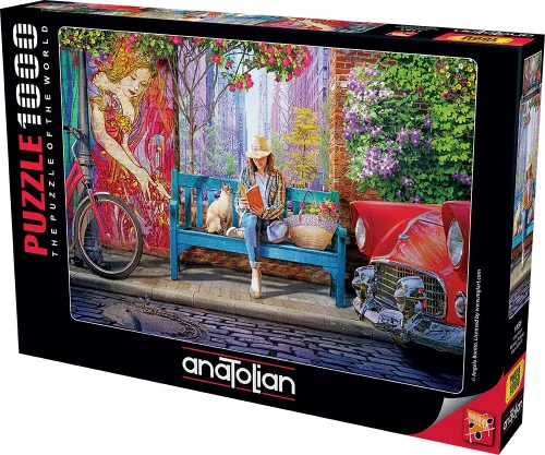 Vista 4 de Anatolian Puzzle -Almond Blossom, Rompecabezas de 700 piezas, #2710
