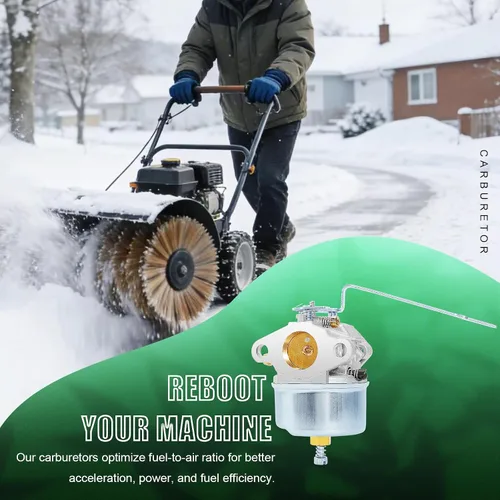 Vista 2 de Carburador compatible con Tecumseh 631068A 631068B 631827 632208 632589 632615 H25-H50 Craftsman Edger 3.5HP Motor cortacésped Tiller Chipper 13147