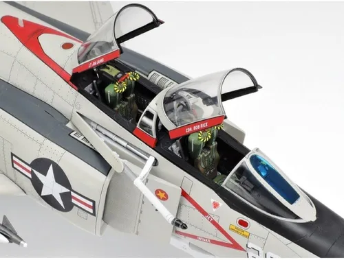 Vista 6 de Tamiya 61121-000 Vehículo 61121 1:48 F-4B Phantom II Mcdonnell Douglas Faithful Replica, Edificio de modelos, Kit de plástico, Manualidades, Hobby