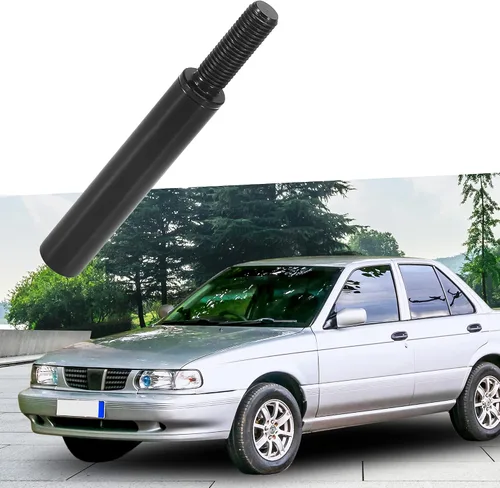 Vista 2 de Extensor de perilla de palanca de cambios de 3 pulgadas M10X1.25 para Nissan Sentra 2010-2014 aleación de aluminio negro