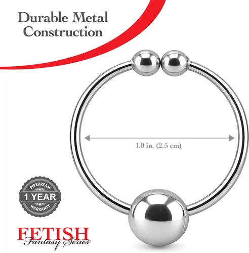 Vista 4 de Fetish Fantasy Series - Juego de joyería ajustable para pezón de 0.25 onzas, color plateado