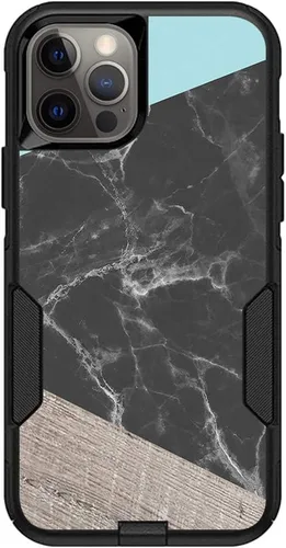 Vista 20 de MightySkins Skin compatible con OtterBox Commuter iPhone 12 y 12 Pro - Mármol ámbar Funda protectora de vinilo duradera y única Fácil de aplicar
