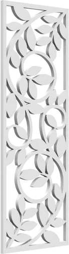 Vista 117 de 9 3/8"W x 24 3/8"H x 1/4"T Utica Decorativo Fretwork Madera Paneles de Pared, Abedul