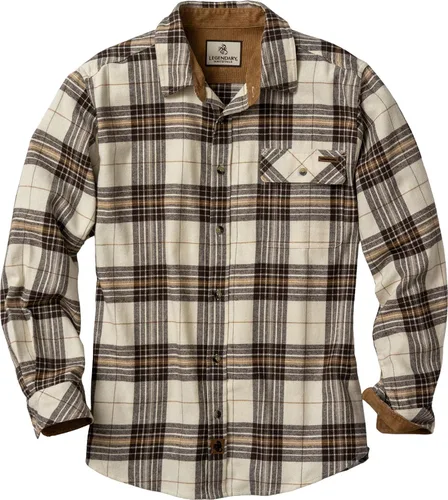 Vista 24 de Legendary Whitetails Camisa de franela de manga larga con botones para hombre, 100% algodón