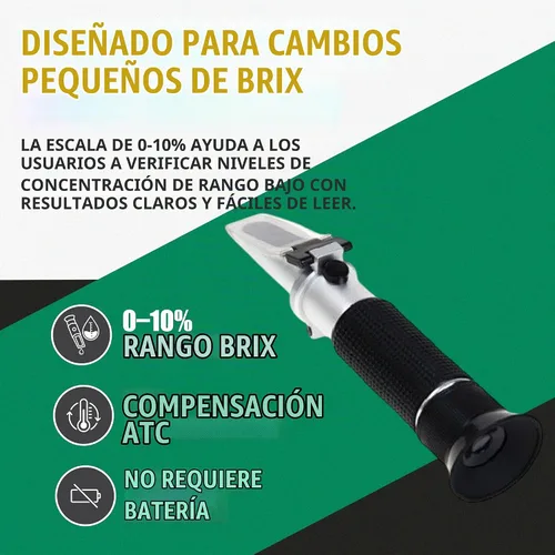 Vista 3 de Ade Advanced Optics RHB-10ATC-1 Refractómetro Brix 0-10% ATC 4 SAP, refrigerante CNC