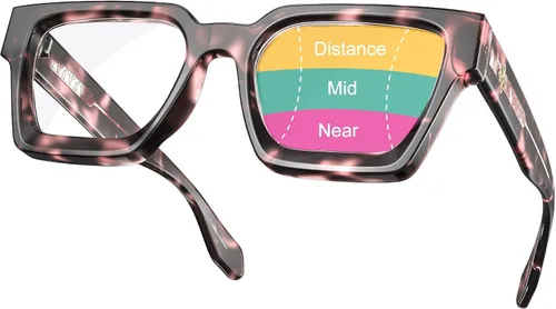 Vista 11 de VISOONE Oversized Progressive Readers with Anti-Blue Light and UV400 RIVER