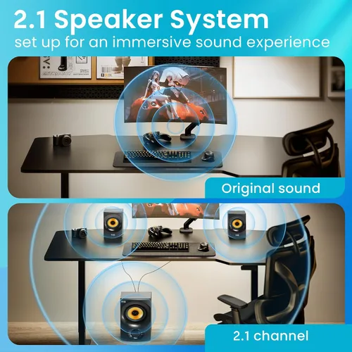 Vista 3 de Sistema de altavoces Bluetooth 2.1 de audio acústico