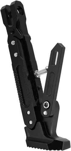 Vista 2 de Soporte para motocicleta, accesorios de motocicleta Modificado CNC Trípode ajustable Kickstand Soporte lateral