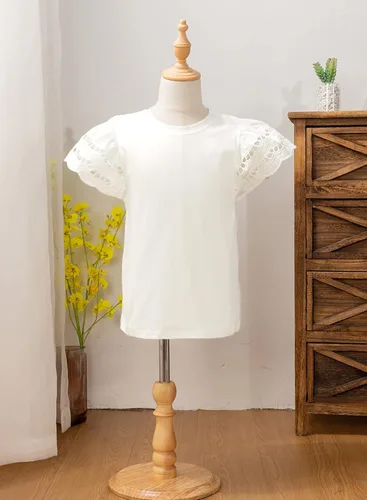 Vista 7 de blibean Camisas de moda para niña, tops de verano de 4 a 15 años
