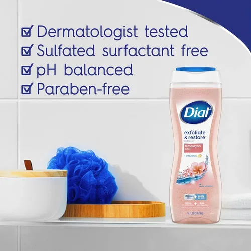 Vista 5 de Dial Gel de baño enriquecedor, sal del Himalaya, 16 onzas (paquete de 4)