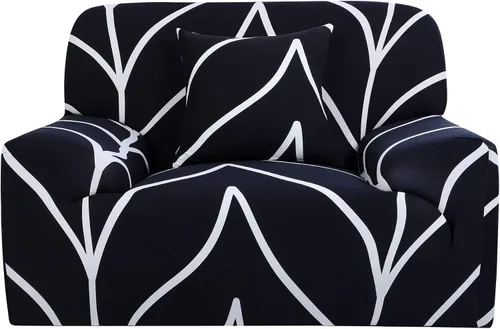 Vista 10 de uxcell Funda elástica para sofá de dos plazas, funda de sofá biplaza para sala de estar, muebles universales con una funda de almohada