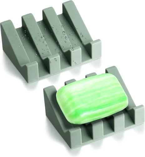 Vista 22 de Jabonera, Soporte para Pastilla de Jabón para Ducha para Baño, Cocina, Bañera, Fácil de Limpiar, Mantiene el Jabón Seco, Prolonga la Vida del Jabón