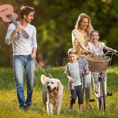 Vista 8 de BUMBIN Arnés para perros Medoum sin tirones, arnés táctico para perro, con asa, arnés de chaleco ajustable para perro, correa elástica de 6 pies
