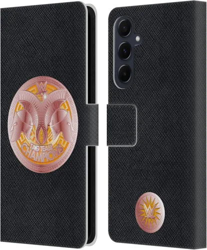 Vista 255 de Head Case Designs Officially Licensed WWE Cruiserweight Champion Title Belts Leather Wallet Case Compatible with Samsung Galaxy A07 4G Campeón