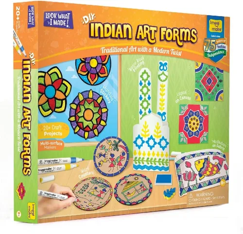 Vista 10 de Kit de manualidades Imagimake - Artes y manualidades para niños de 5 años en adelante - Arcilla de secado al aire, papel para quilling, arte