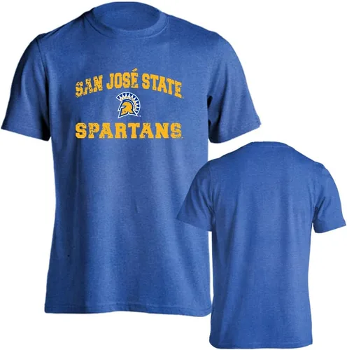 Vista 32 de Sport Your Gear NCAA Camiseta de manga corta retro con licencia oficial de aspecto desgastado para el día del juego, camiseta de espíritu deportivo