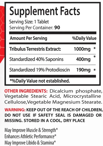 Vista 5 de TRIBULUS TERRESTRIS Suplemento – Tribulus a base de hierbas, polvo de tribulus, hierba de bienestar, fórmula sin gluten, extracto sin OMG, apoyo