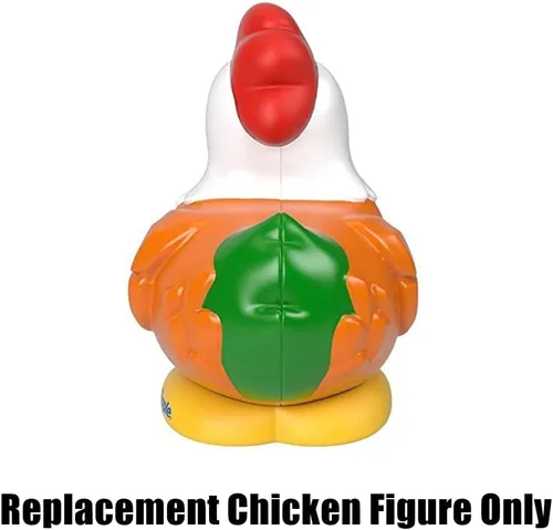 Vista 3 de Pieza de repuesto para el paquete de figuras de granjero y animales de Fisher-Price - GNM36 ~ Juguete de repuesto de pollo/gallo