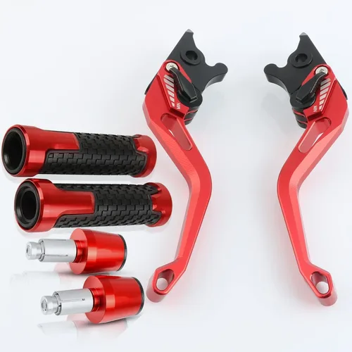 Vista 8 de Embrague de freno de motocicleta Palanca de embrague de freno ajustable para motocicleta Accesorios 3D Rhombus CNC con logotipo para Suzuki V-Strom