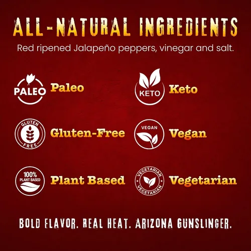 Vista 3 de Arizona Gunslinger Salsa de Pimienta Jalapeña Roja