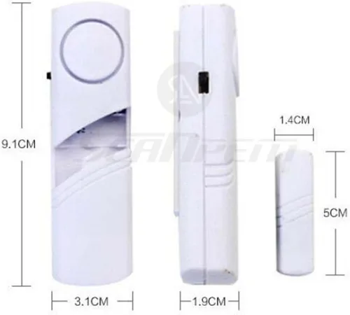 Vista 6 de Sistema de alarma de seguridad para el hogar, kit de bricolaje, sensor magnético, protector de guardián, alarma antirrobo de seguridad de vibración