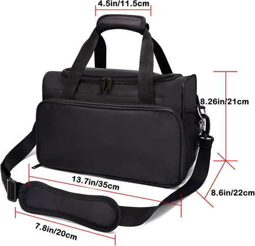 Vista 4 de Bolsa de peluquería para peluquería Solon, bolsa de herramientas de maquillaje, cosméticos, bolso portátil, estilista y artista de belleza, bolsa