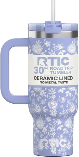 Vista 54 de RTIC Vaso Tumbler de Viaje por Carretera de 30 oz con Doble Pared Revestido de Cerámica Aislado Taza Portátil de Café de Viaje de Acero Inoxidable