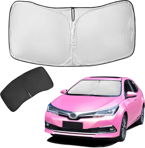 Vista 40 de Parasol de 4 capas para parabrisas, ajuste personalizado, tela 240T
