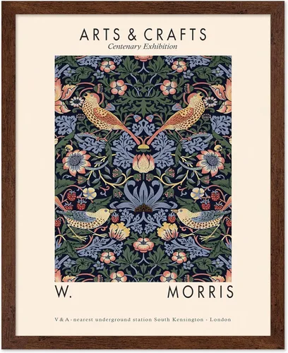 Vista 15 de Poster Master Impresión Vintage del Ladrón de Fresas - Póster Retro de William Morris - Arte de Patrón Floral - Regalo para Hombres y Mujeres
